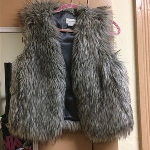 Club Monaco fax fur vest