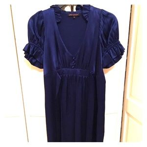 Betsey Johnson Royal Blue Silk Dress