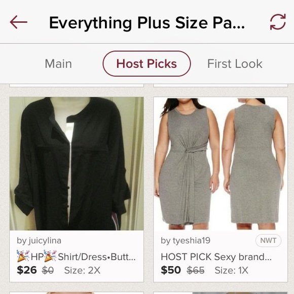 🎉HP🎉Shirt/Dress•Button Down•2X•Bk/white/purple - Picture 3 of 4