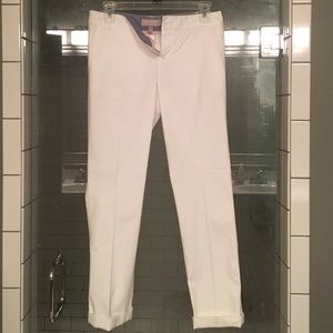 White Banana Republic crop pant