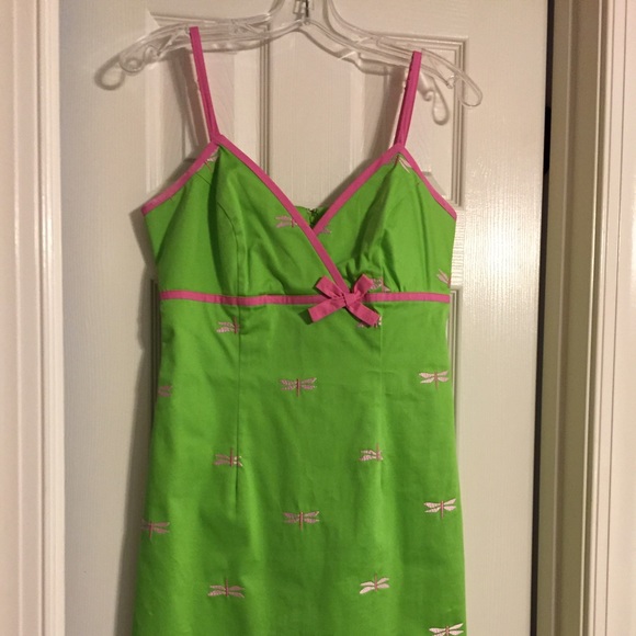 EUC Lilly Pulitzer Pink Firefly Tank Sun dress - Picture 1 of 4