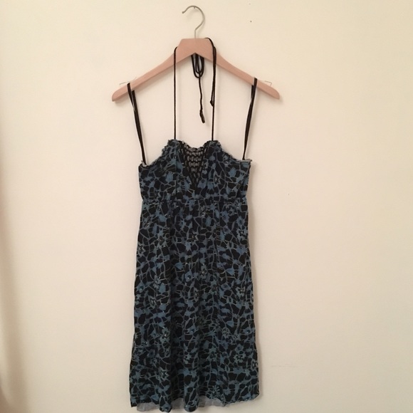 Free People Floral Halter Dress