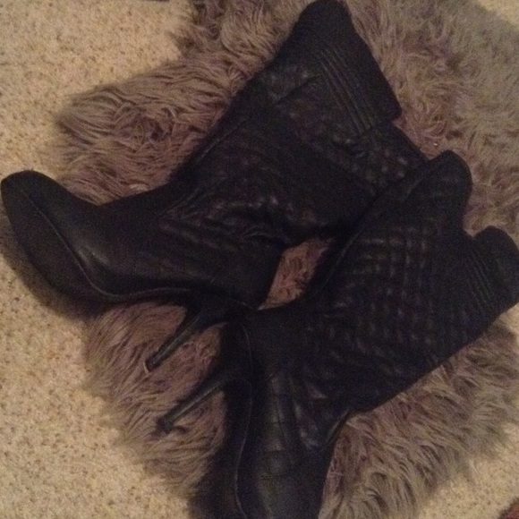 Knee High Faux Leather Boots