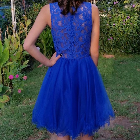 Royal blue homecoming dress - Picture 2 of 4