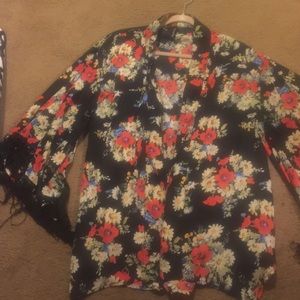 Kimono sleeve top