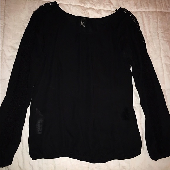 Black sheer top!