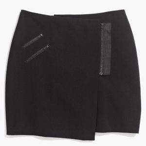 NEW Madewell Ignition Zip Wrap Miniskirt, Size 0