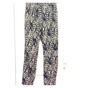 High-waisted Ikat Pants