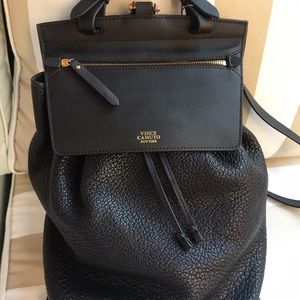 Vince Camuto Black leather backpack