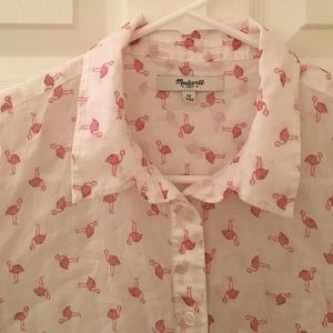 Madewell flamingo blouse