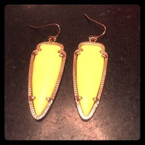 Neon Yellow Skylar Kendra Scott Earrings