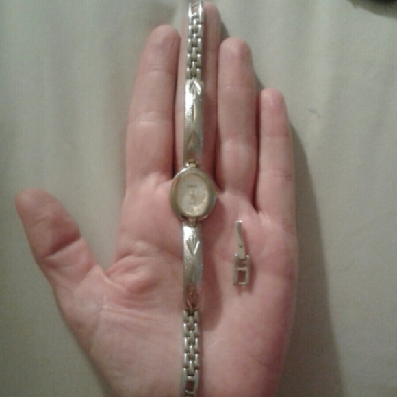 SALE  Rumours Silver/Goldtone Ivory Faced Quartz - Picture 4 of 4