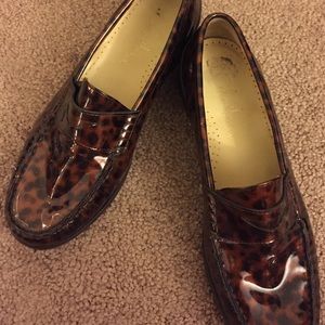 Cole Haan Leather Tortoise Shell colored loafers