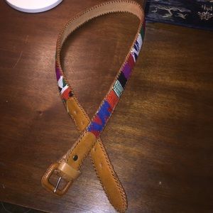 Tribal patterned belt