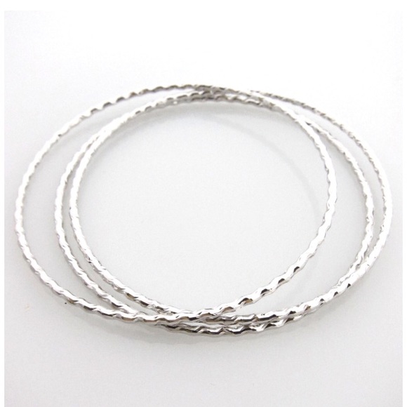 Diamond Cut Wire Bangles