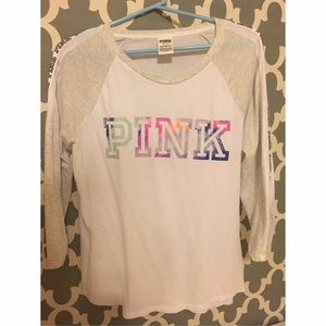 VS PINK quarter sleeve shirt.