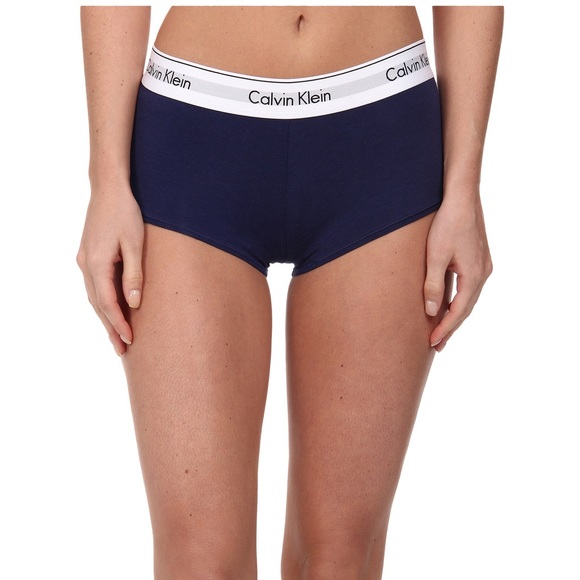 NWT dark blue Calvin Klein boyshort sz S