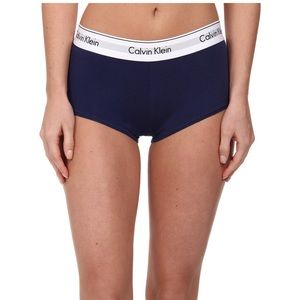 NWT dark blue Calvin Klein boyshort sz S