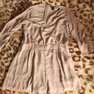 Beige brand new romper. Size medium