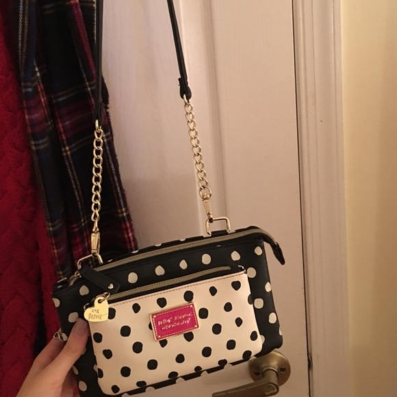 Betsey Johnson polkadot cross body - Picture 2 of 2
