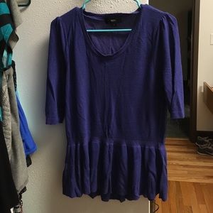 Purple Peplum Top