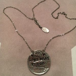 Do what you love / love what you do necklace