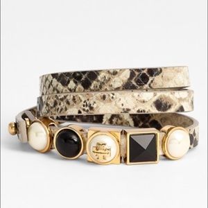 Tory Burch Tripe Wrap Bracelet