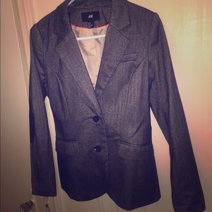 Warm blazer with stylish elbow patches