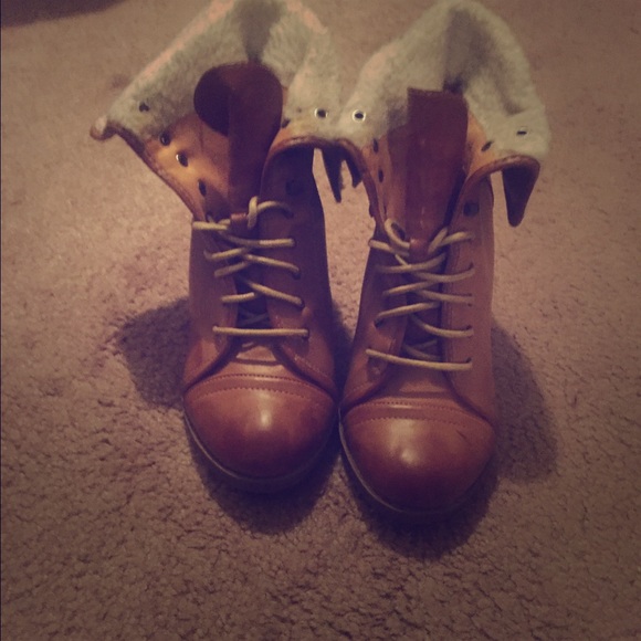 Pair of boot heels.