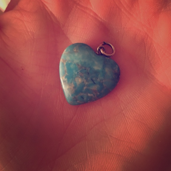 Real turquoise precious stone heart - Picture 1 of 1