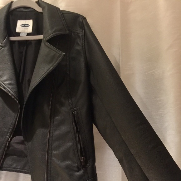 Old Navy Faux Leather Jacket - Size Medium