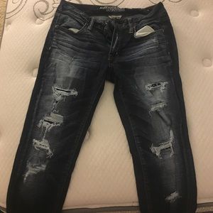 American eagle distressed skinny jeans