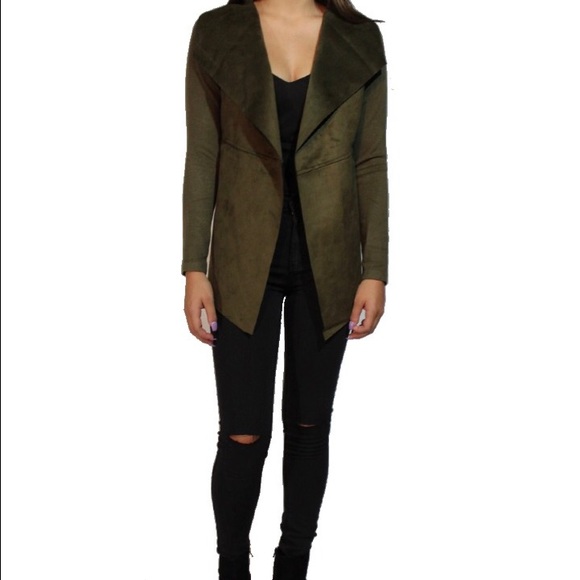 SUEDE OLIVE green jacket