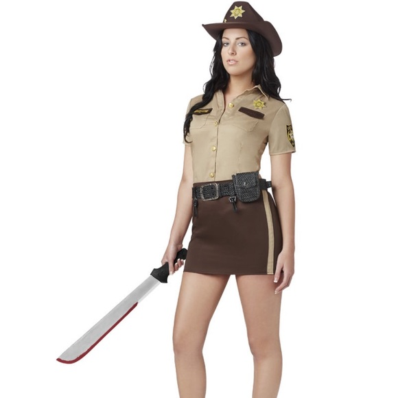 Rock Grimes costume. comes with hat and machete.