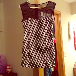 Patterned mini dress