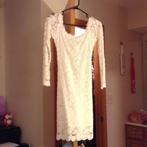 White lace dress