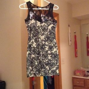 Short, floral lace dress