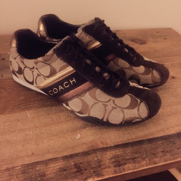 COACH Logo Suede Sneakers