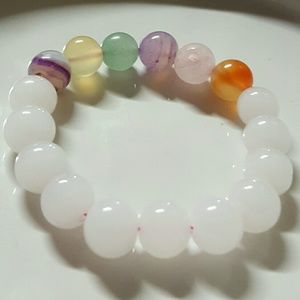 CHAKRA HEALING GEMSTONE STRETCH  BRACELET