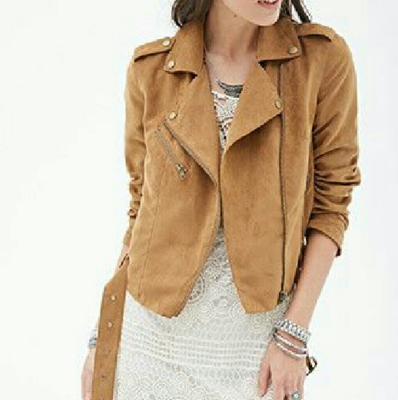 Suede Moto Jacket