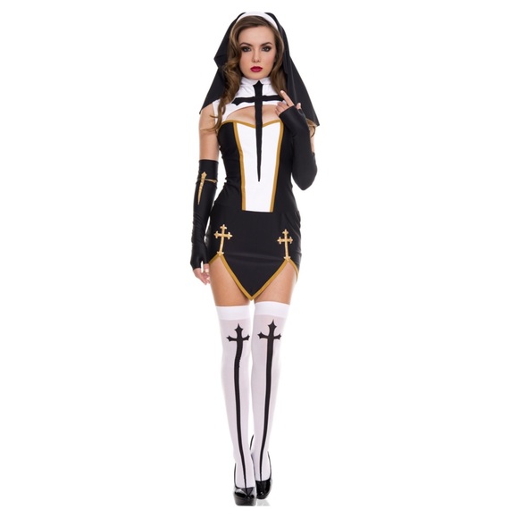 Bad Habit Nun Costume by Music Legs