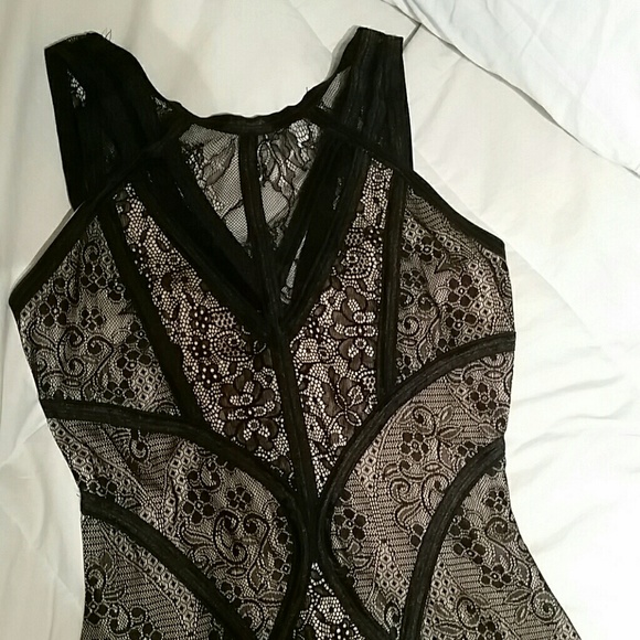 Black lace dress