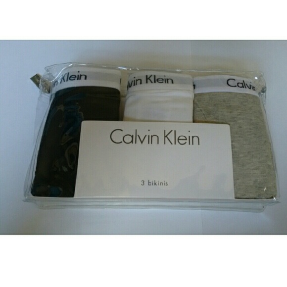 New! Calvin Klein 3Pack Bikini Panties LARGE - Picture 2 of 3