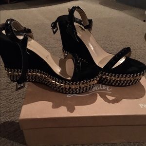 Louboutin wedge sandal