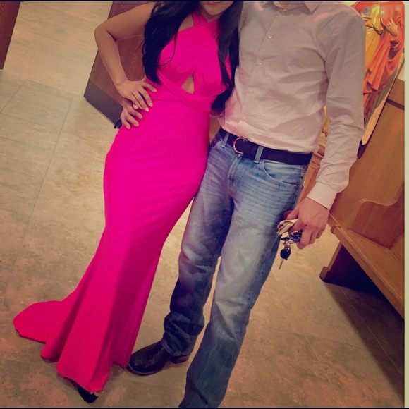 Liliana Gown - Neon Pink