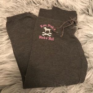 PINK Cropped sweatpants