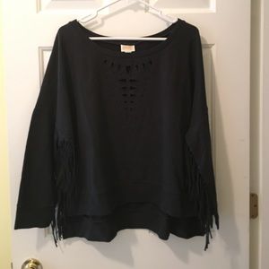 Amuse fringe sweatshirt