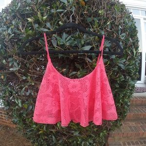 Delia's, flowy coral crop-top !