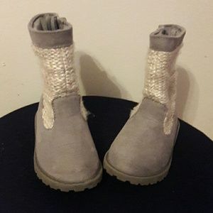 Gray boots