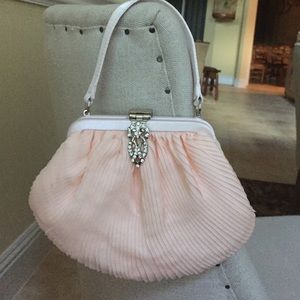 Banana Republic Mini silk pleated evening bag